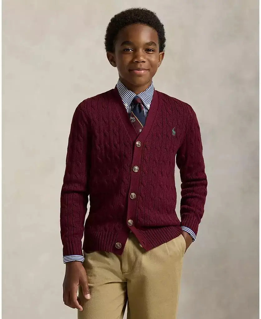 Boys V-Neck Cardigan